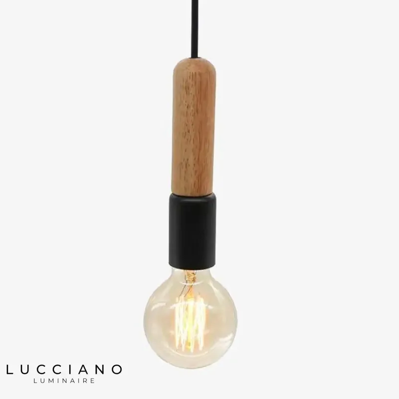 Suspended wooden bar