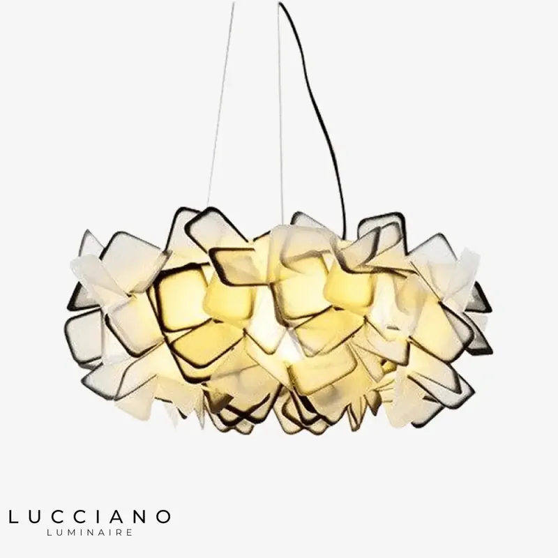 Clizia designer acrylic suspension, coloured