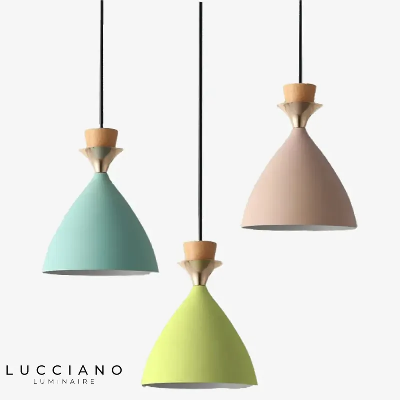Cressy coloured metal pendant light