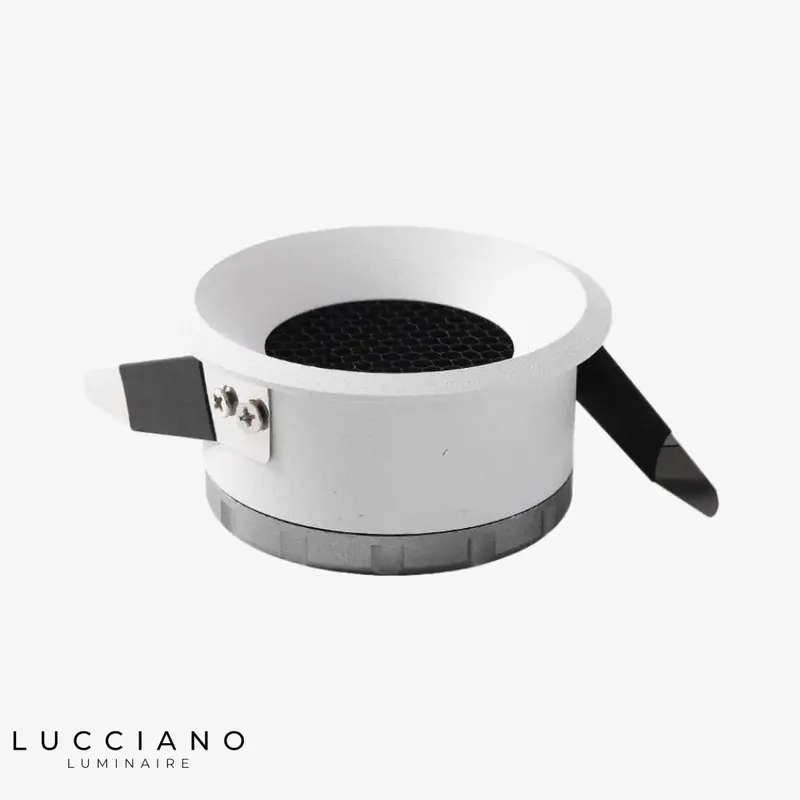 Anti-glare honeycomb recessed LED spotlight