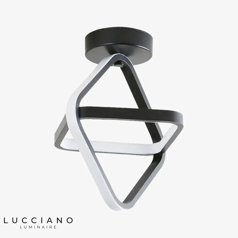 LED Ceiling Light Metal Ring Design