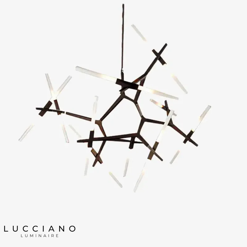 Designer tubular branch chandelier Arts