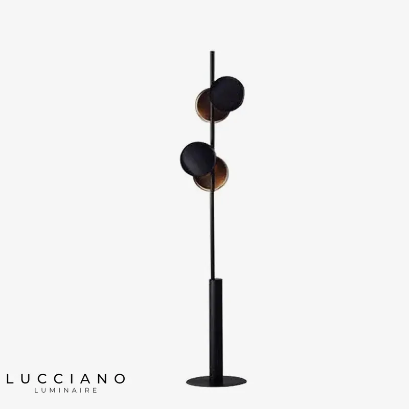 Modern Circular Metal LED Floor Lamp