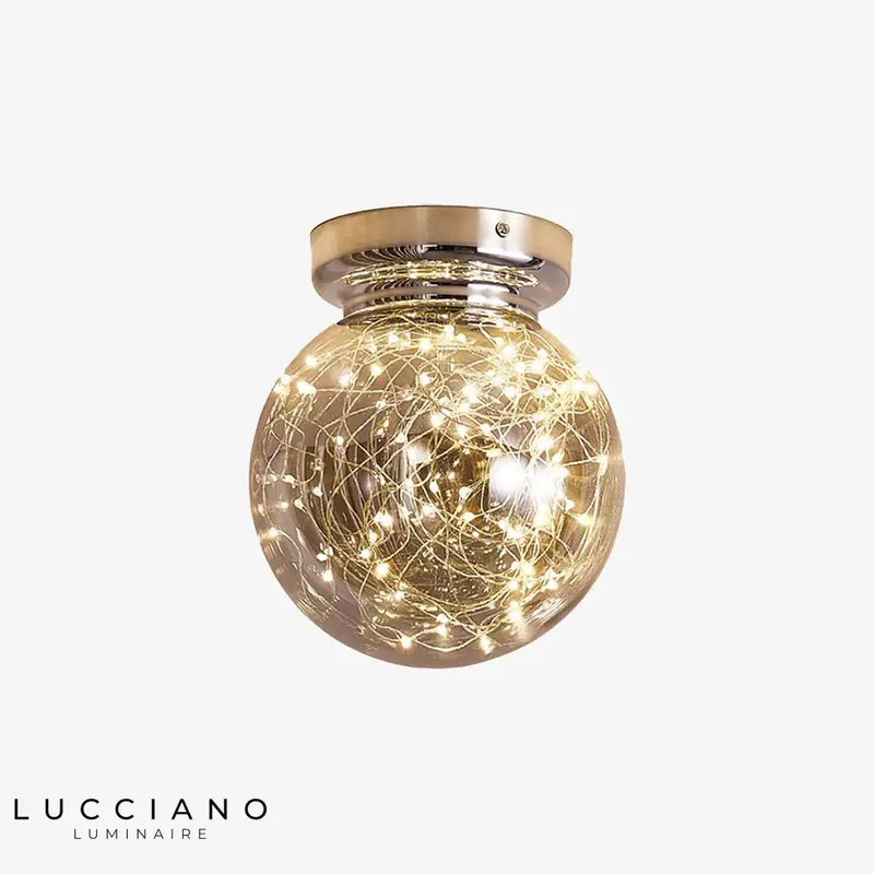 Modern LED Glass Globe Ceiling Light