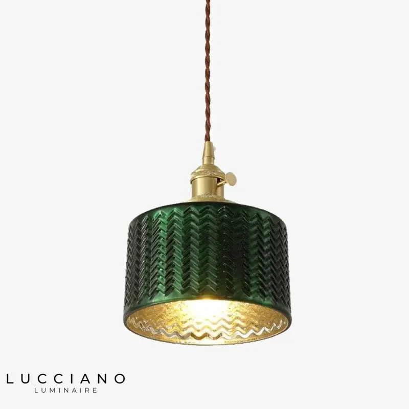 Dena Green Gold LED Pendant Light