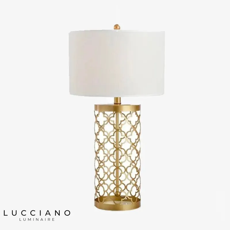 American Gold Designer Bedside Lamp