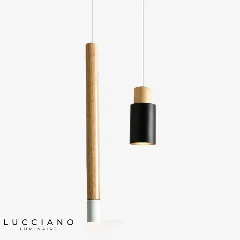 Botimi Wooden Tube Pendant Lamp