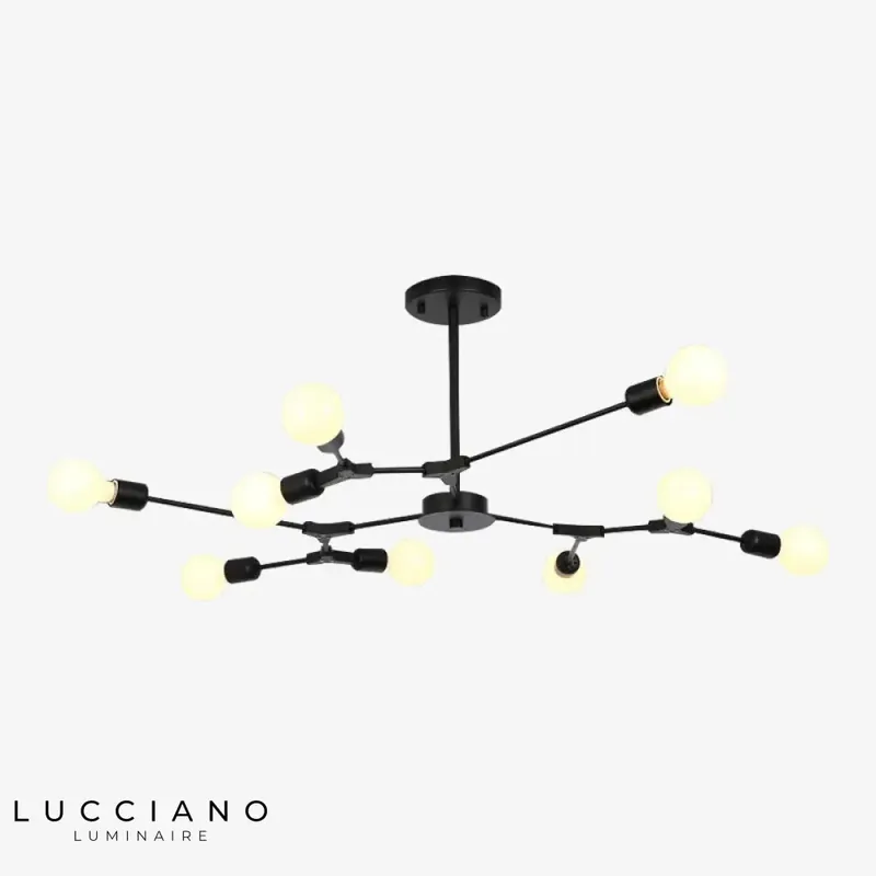 Black Designer LED Chandelier with Branches