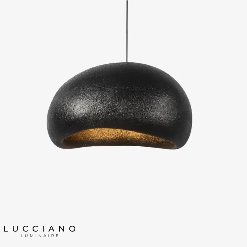 Curved lampshade suspension design