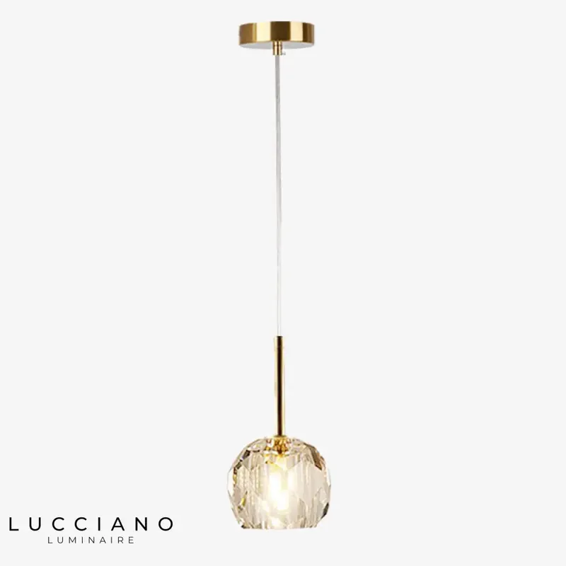 Modern Ansley Crystal LED Pendant