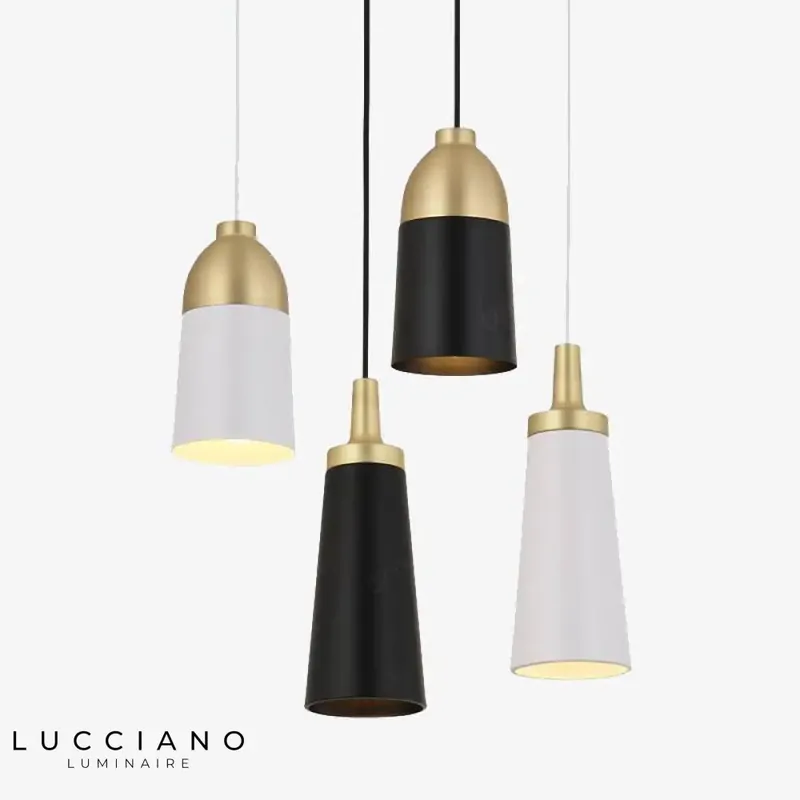 Designer Golden Metal LED Loft Pendant Light