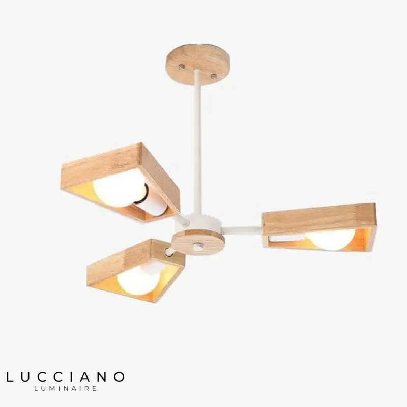 Adjustable Wooden LED Chandelier