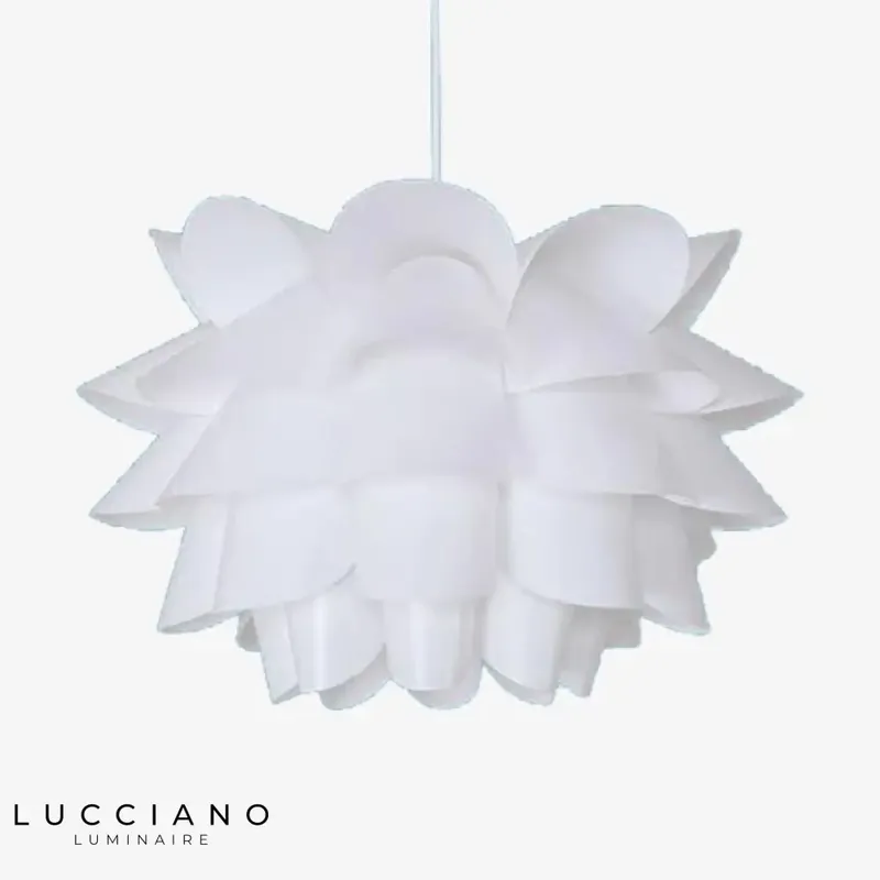 White Flower LED Bedroom Pendant Light