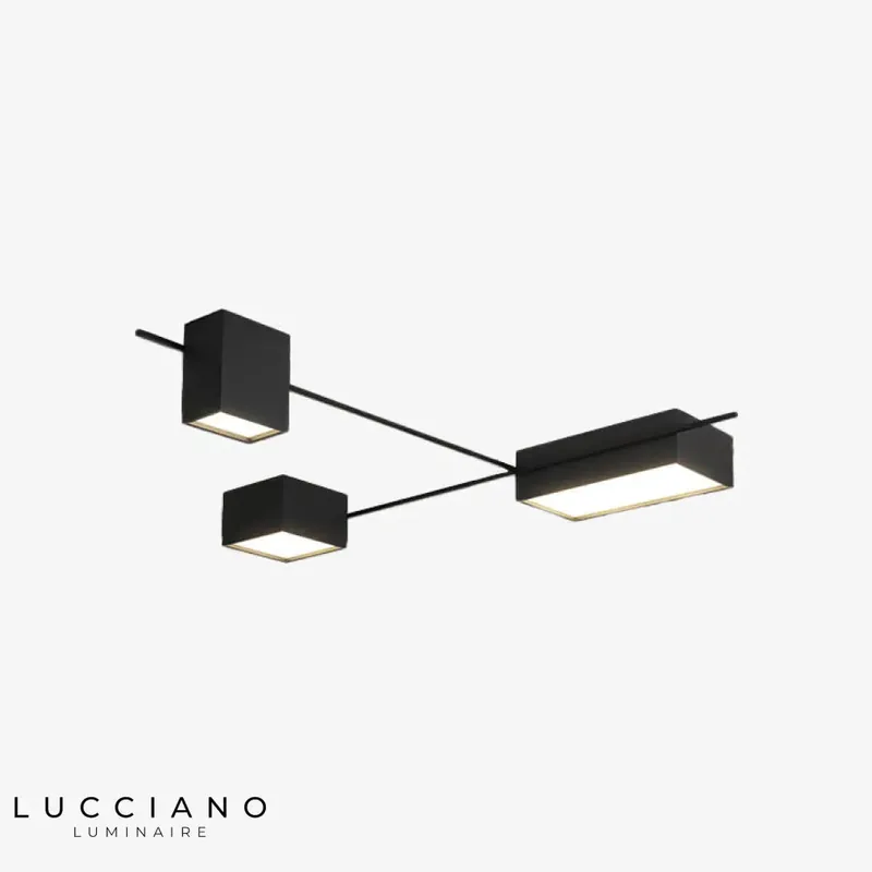 Alani geometric industrial LED ceiling light