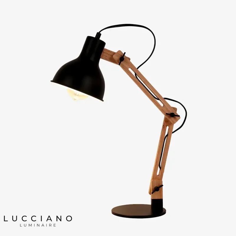 Vaz Articulated Wooden Desk Lamp