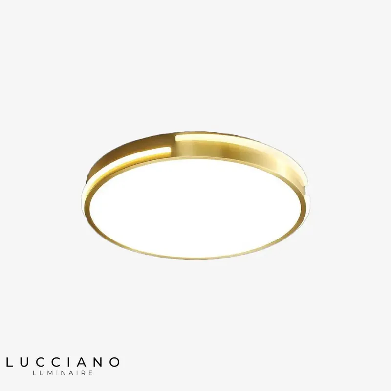 Royss thin circular gold ceiling light