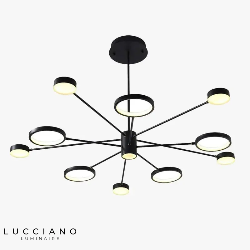 Creative Design Black LED Chandelier