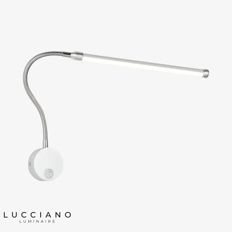 Adjustable-arm LED lamp