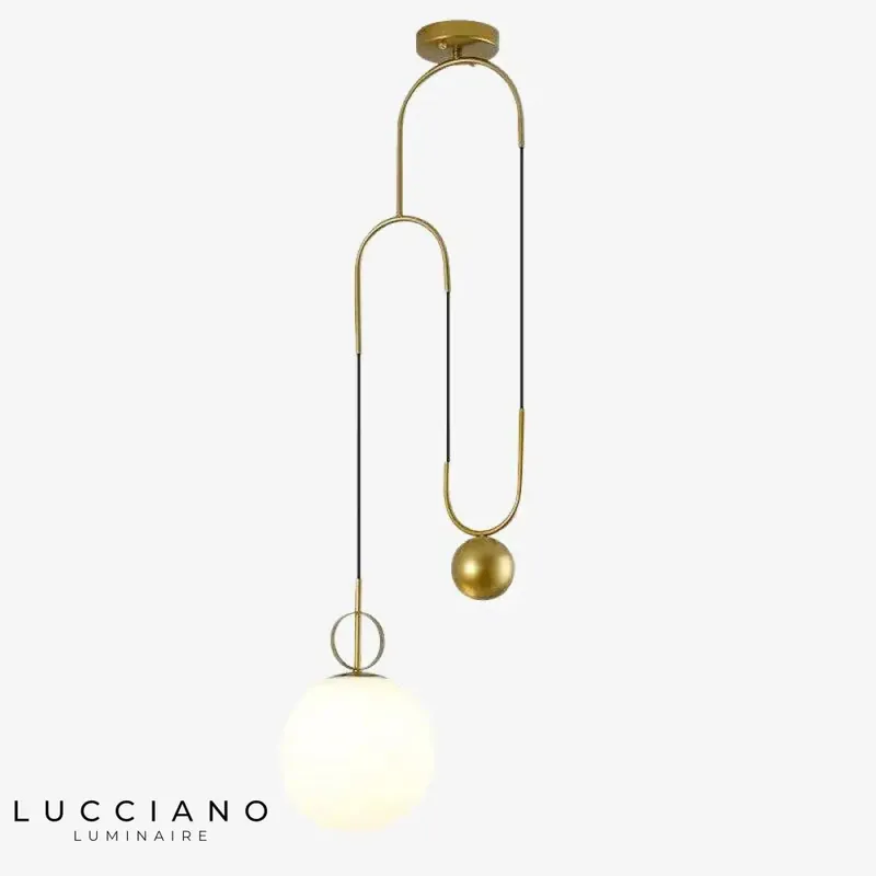 Shadow Gold Metal LED Pendant Light