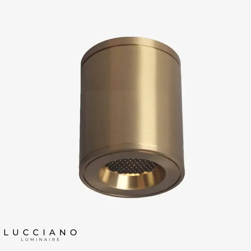 Copper LED Cylindrical Design Spotlight