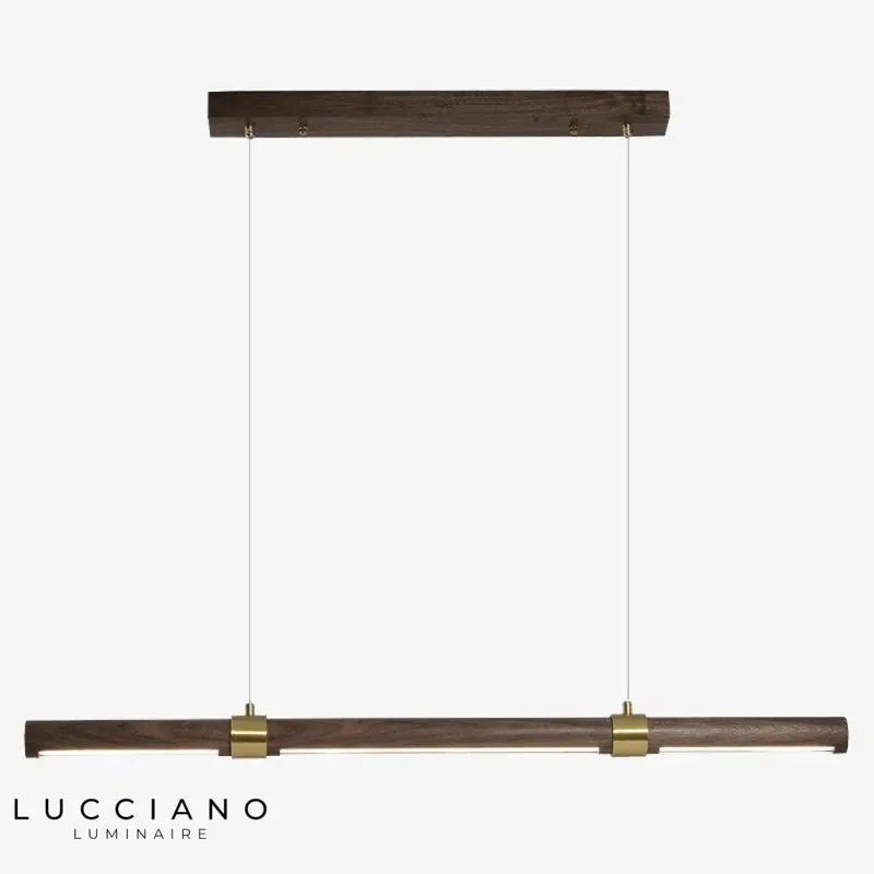 Creative Slender Wooden LED Chandelier