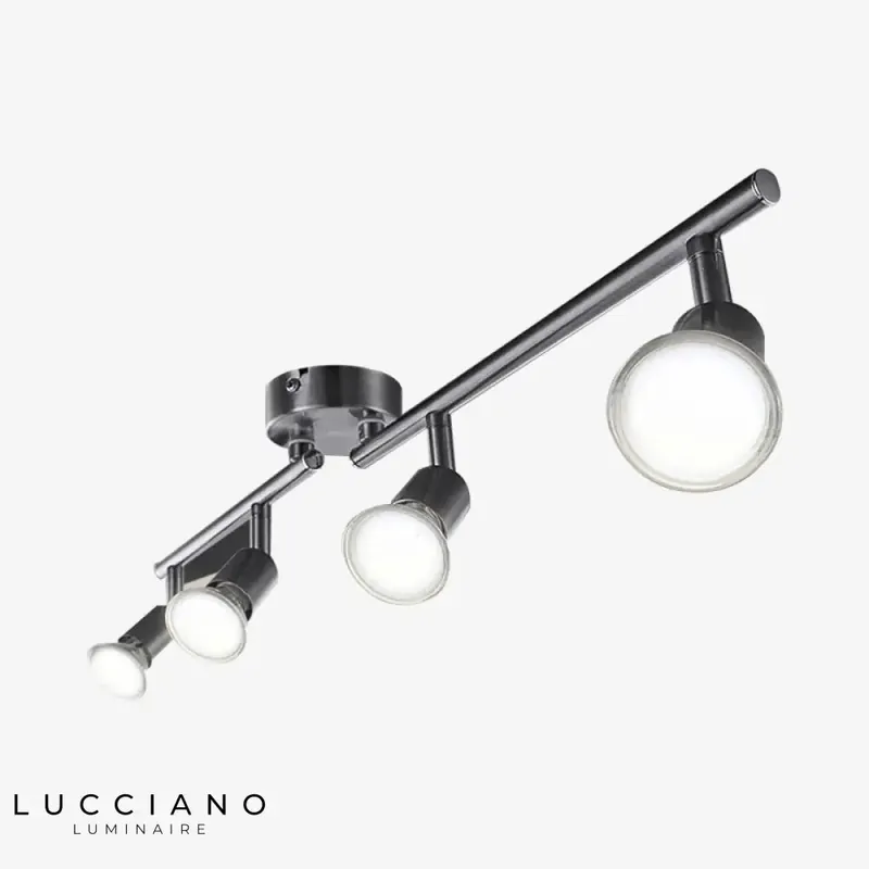 4-light chrome LED spotlight