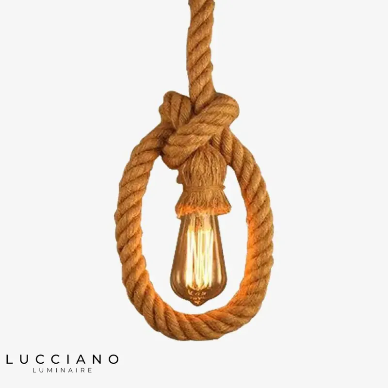 Vintage Village Rope Pendant Light