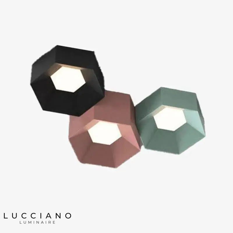 Colorful Geometric Art LED Ceiling Light