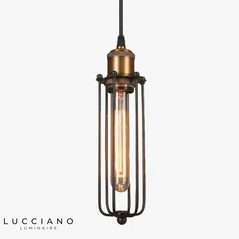 Antique metal cage pendant lights