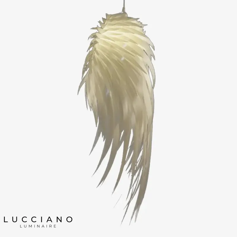 Romantic LED Feather Hanging Light