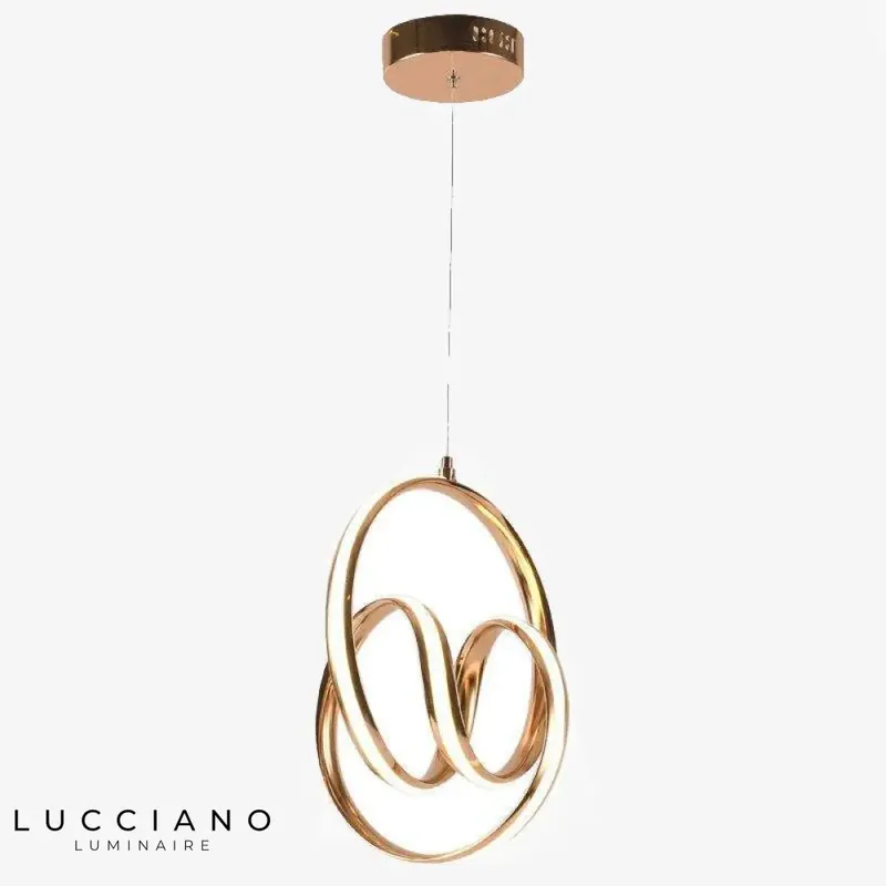 Rounded Golden Restaurant Pendant Light