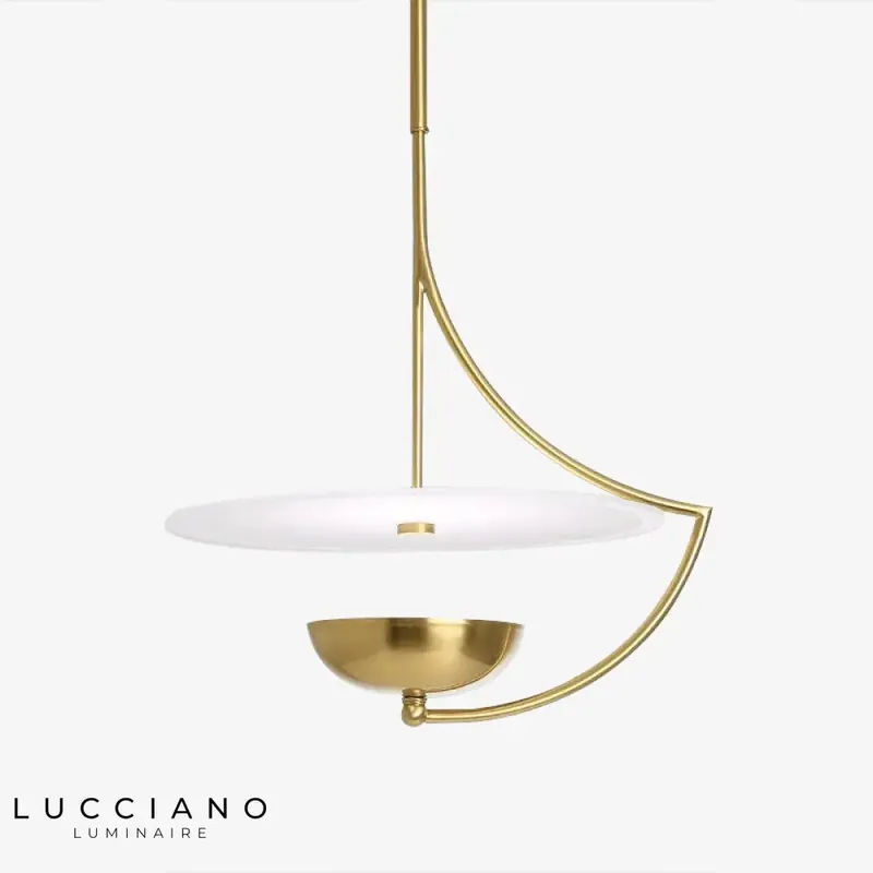 Elegant gold designer pendant light