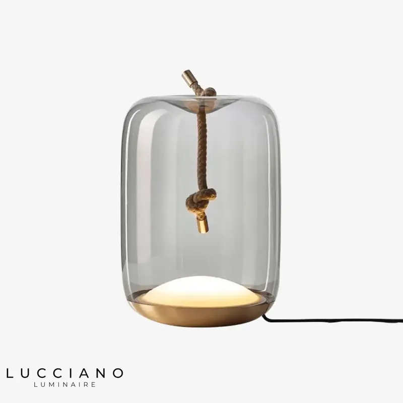 Brokis rounded glass bedside lamp