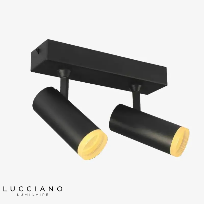 Adjustable cylindrical LED ceiling spotlight