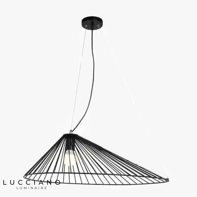 Black hat LED pendant light