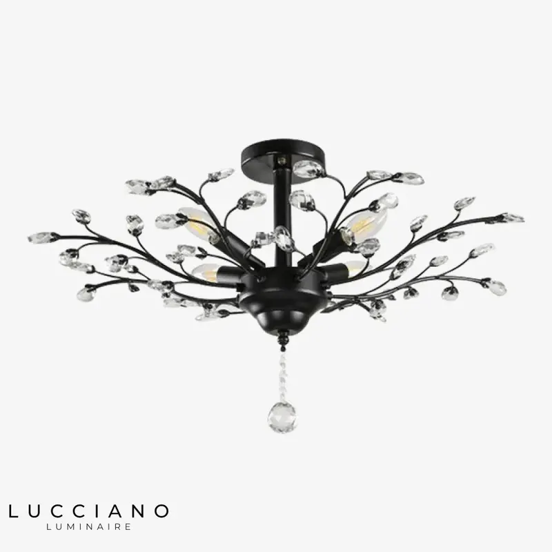 Vintage Crystal Tree Chandelier