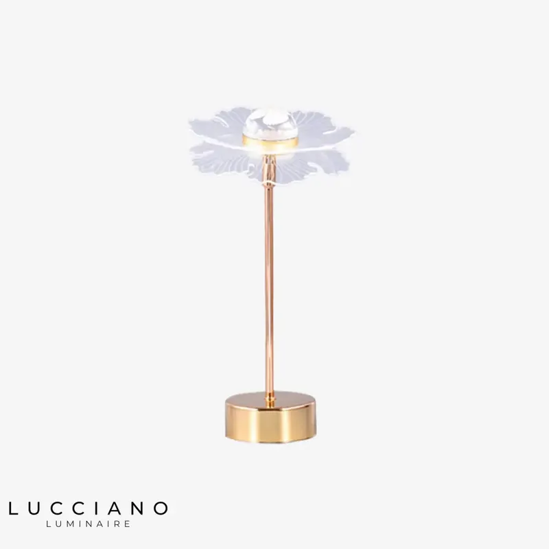 Vintage LED Lamp Gold Metal