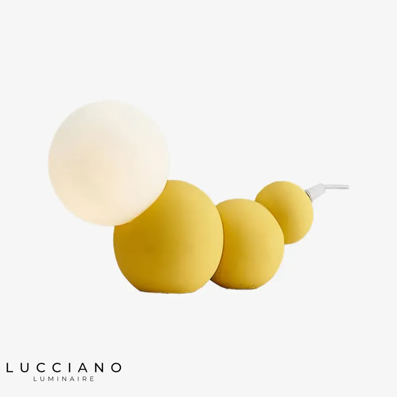 Contemporary Pillar LED caterpillar lamp