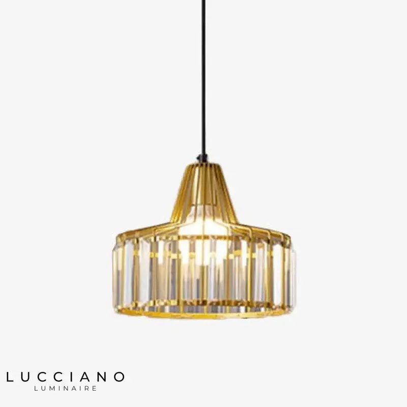Cloarec Amber Glass Pendant Light