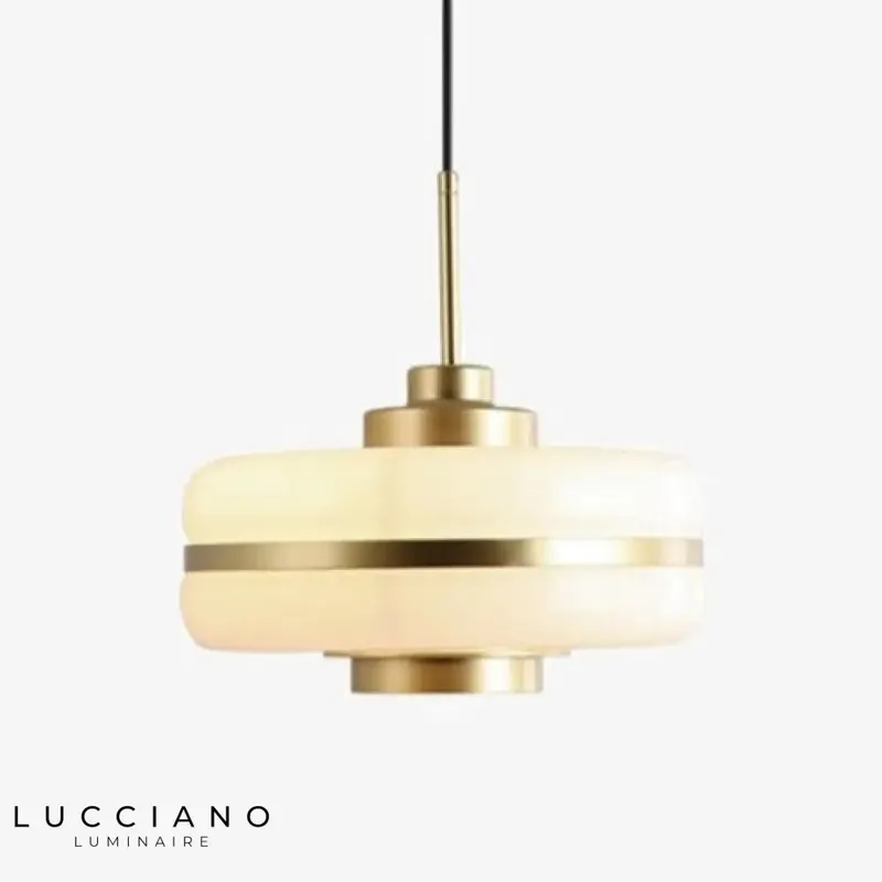 Rinna White and Gold LED Pendant Light