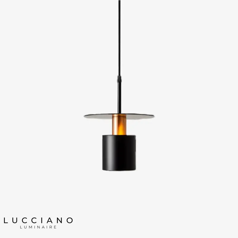 Roscot cylindrical lampshade pendant light