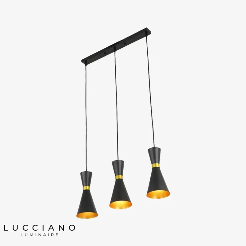 Gadea metal LED clock chandelier