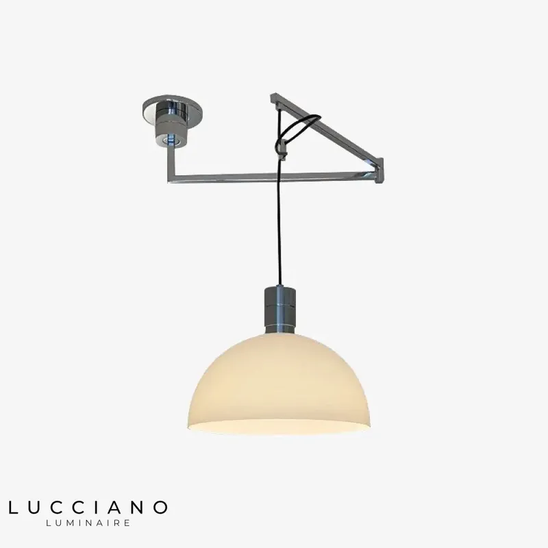 Ocasio Industrial Half-Shade Pendant Light