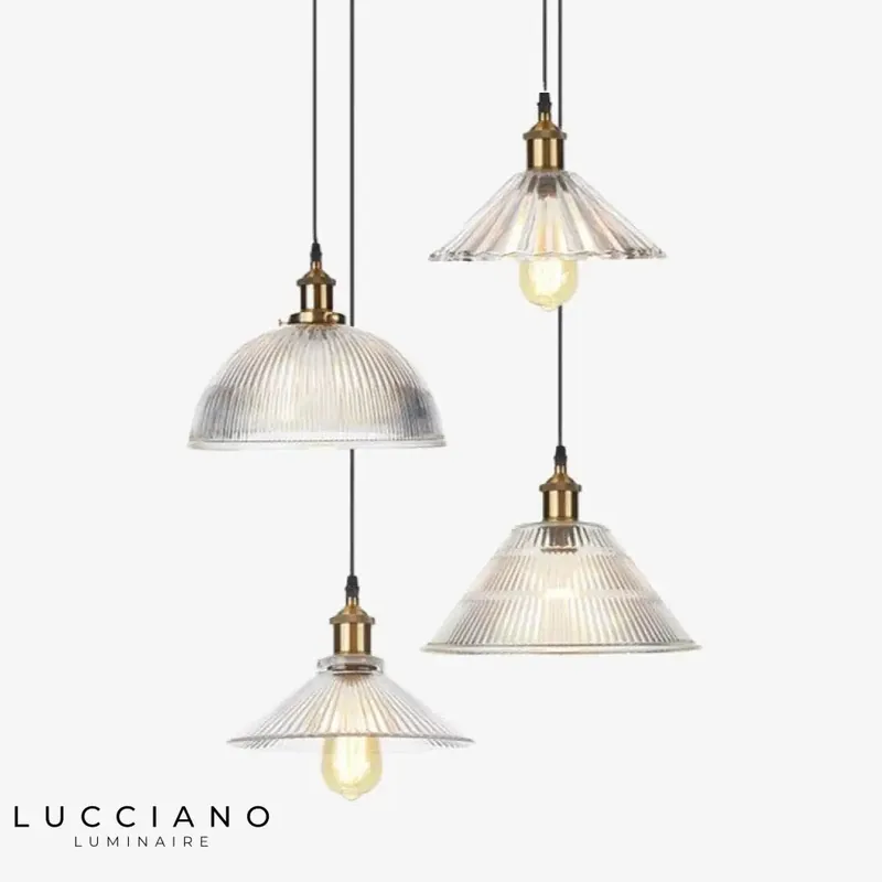 Bertha Vintage Glass LED Pendant Light