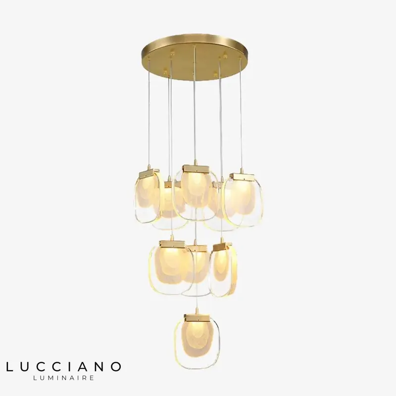 Anamy modern luxury glass chandelier