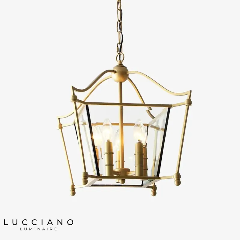 Tyna Vintage Alsatian Square Pendant Light