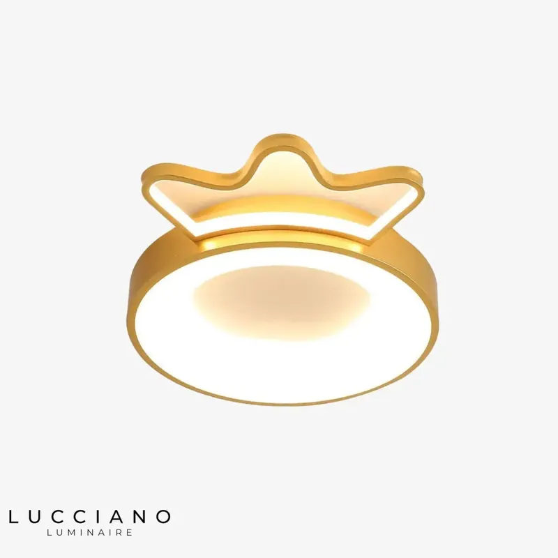 Crown LED Ceiling Light for Children, Colourful