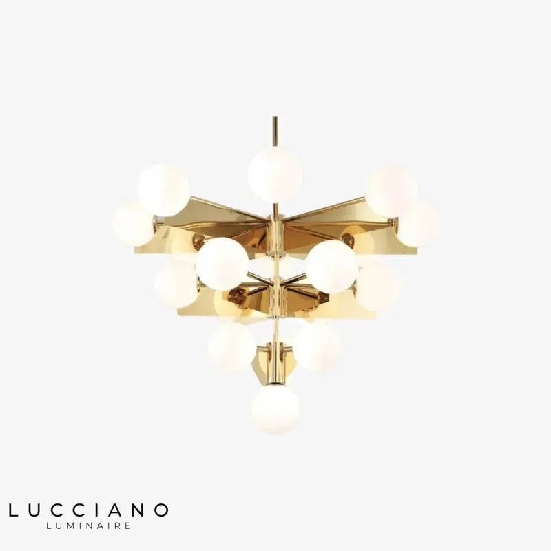 Ariana Gold Pyramid Chandelier