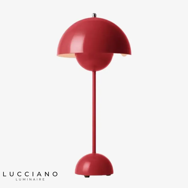 Colored LED Lamp with Metal Shade