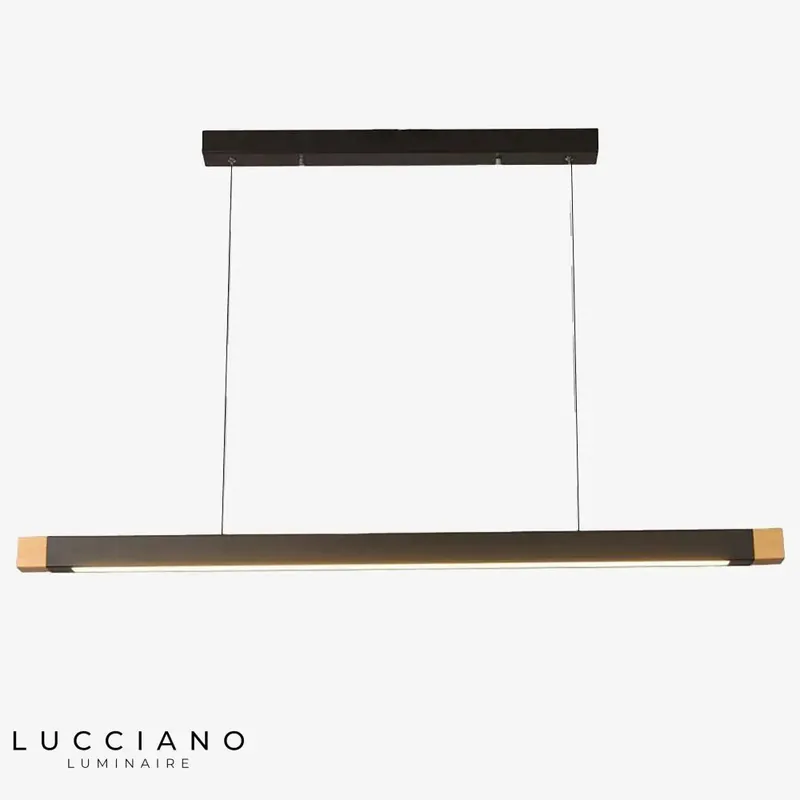 Black metal LED pendant light
